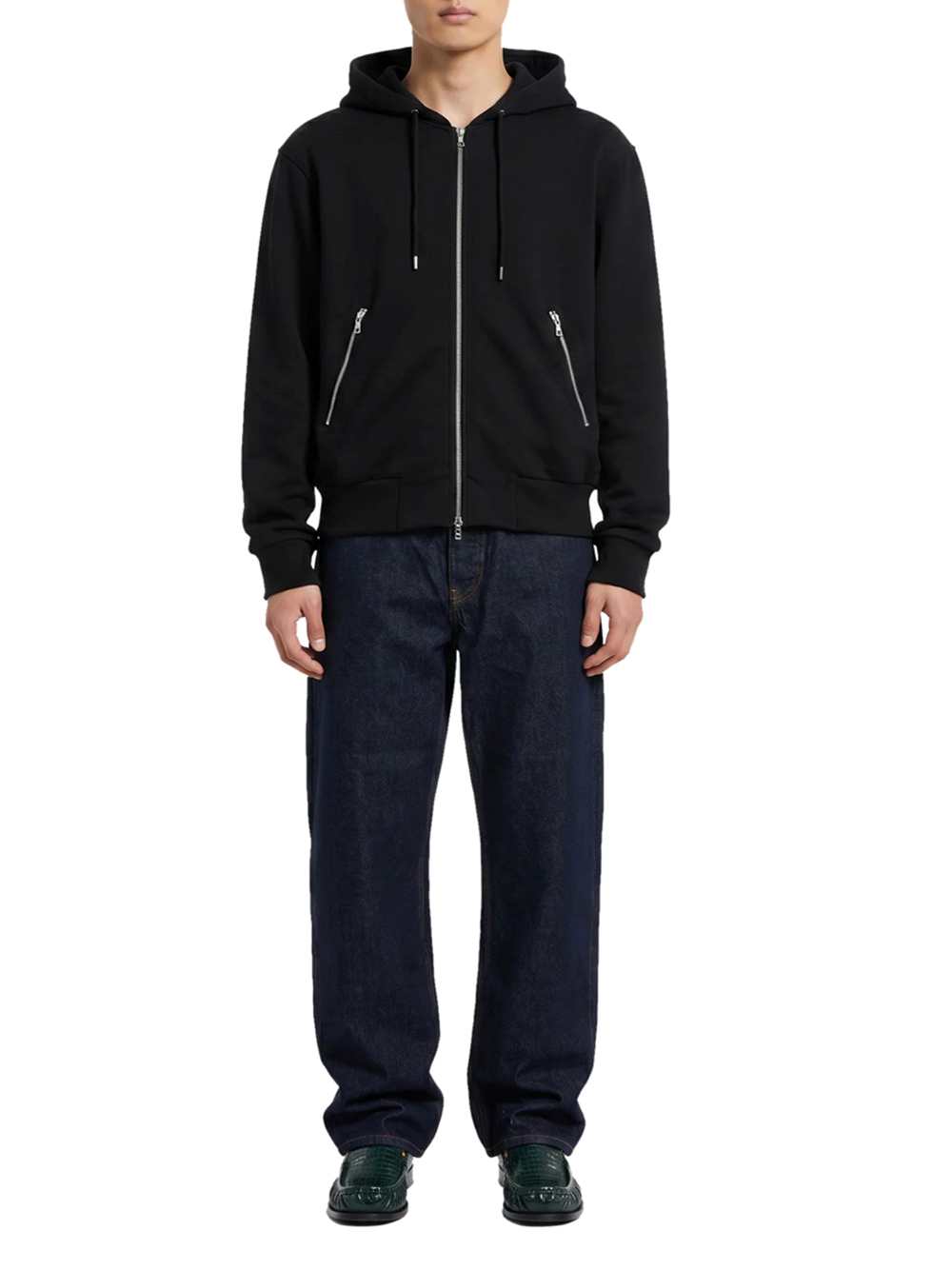 Dries Van Noten Men Oversized Zip-Up Hoodie DRIES VAN NOTEN
