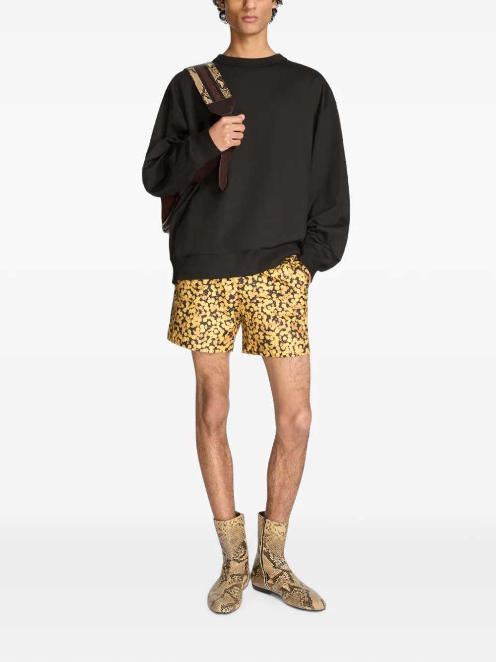 Dries Van Noten Men Oversized Cotton Sweatshirt DRIES VAN NOTEN