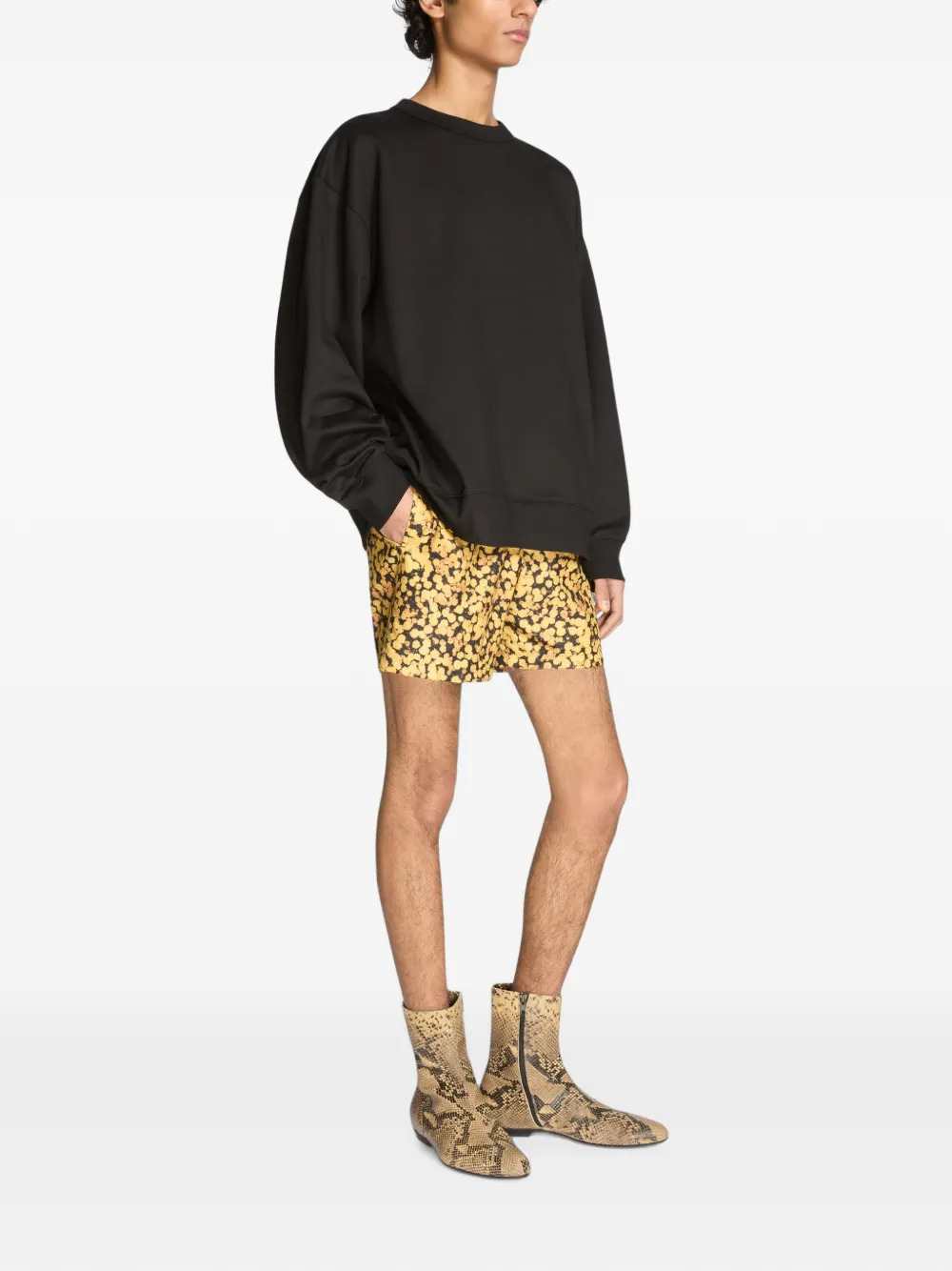 Dries Van Noten Men Oversized Cotton Sweatshirt DRIES VAN NOTEN
