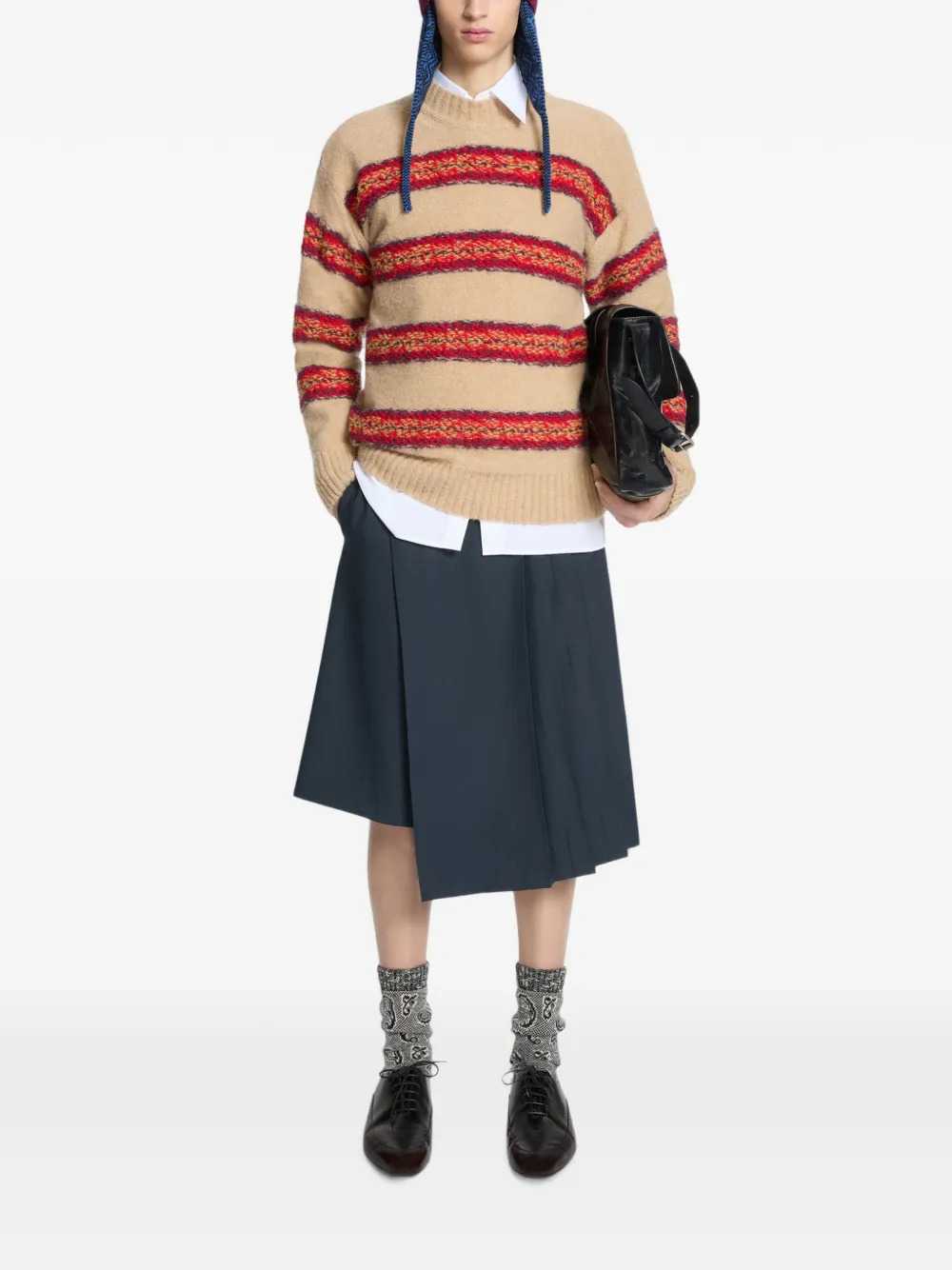 Dries Van Noten Men Jacquard Wool Sweater DRIES VAN NOTEN