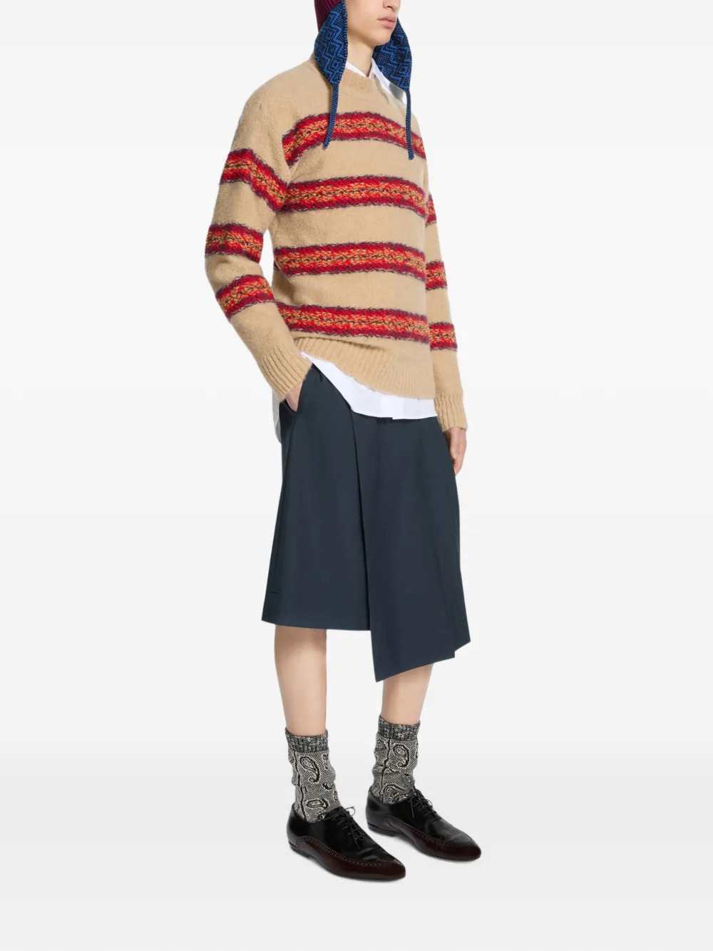 Dries Van Noten Men Jacquard Wool Sweater DRIES VAN NOTEN