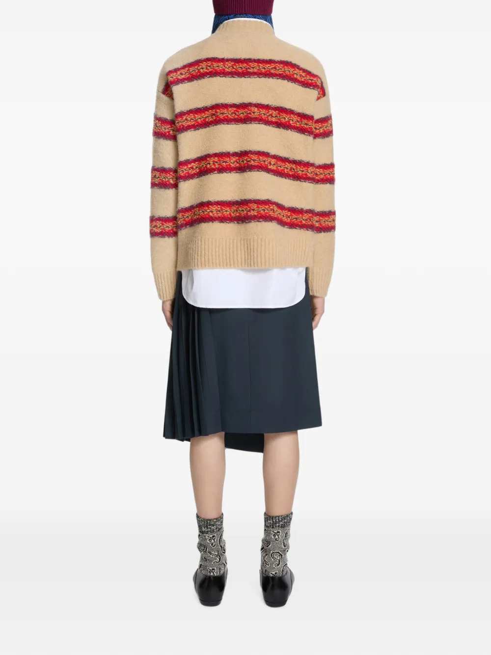 Dries Van Noten Men Jacquard Wool Sweater DRIES VAN NOTEN