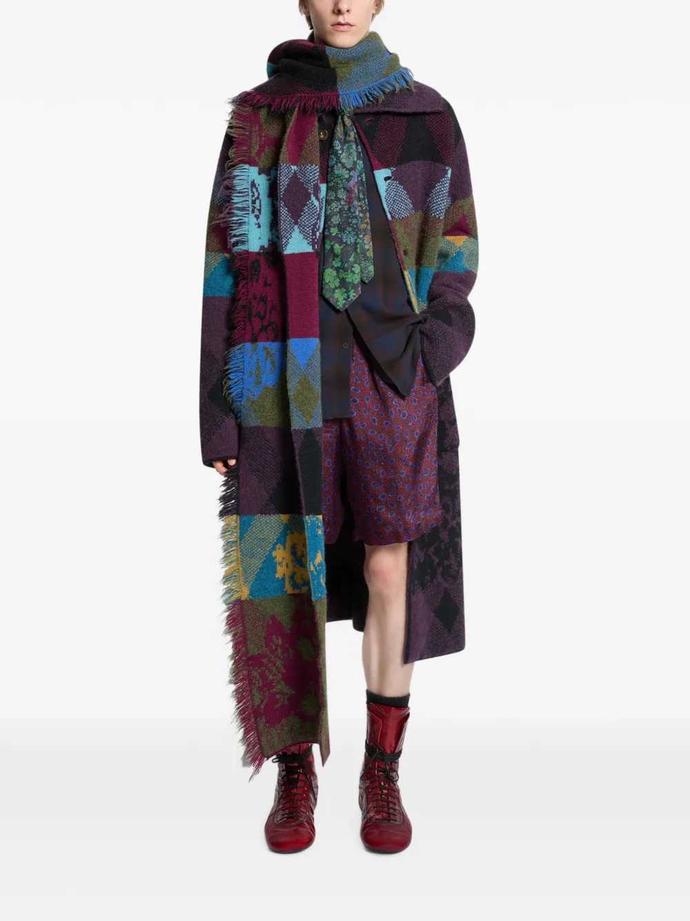 Dries Van Noten Men Long Wool Scarf DRIES VAN NOTEN