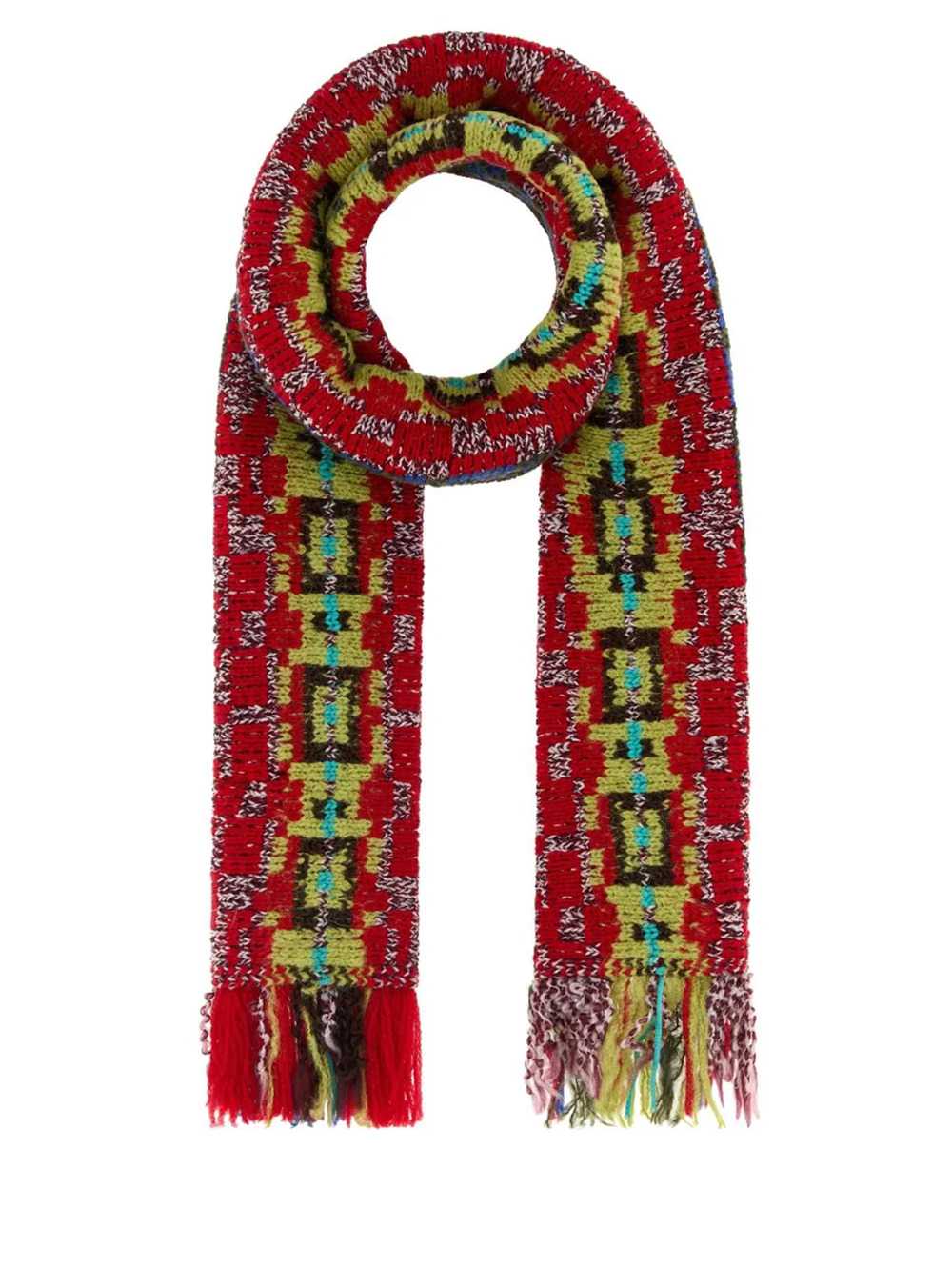 Dries Van Noten Men Jacquard Wool Scarf DRIES VAN NOTEN