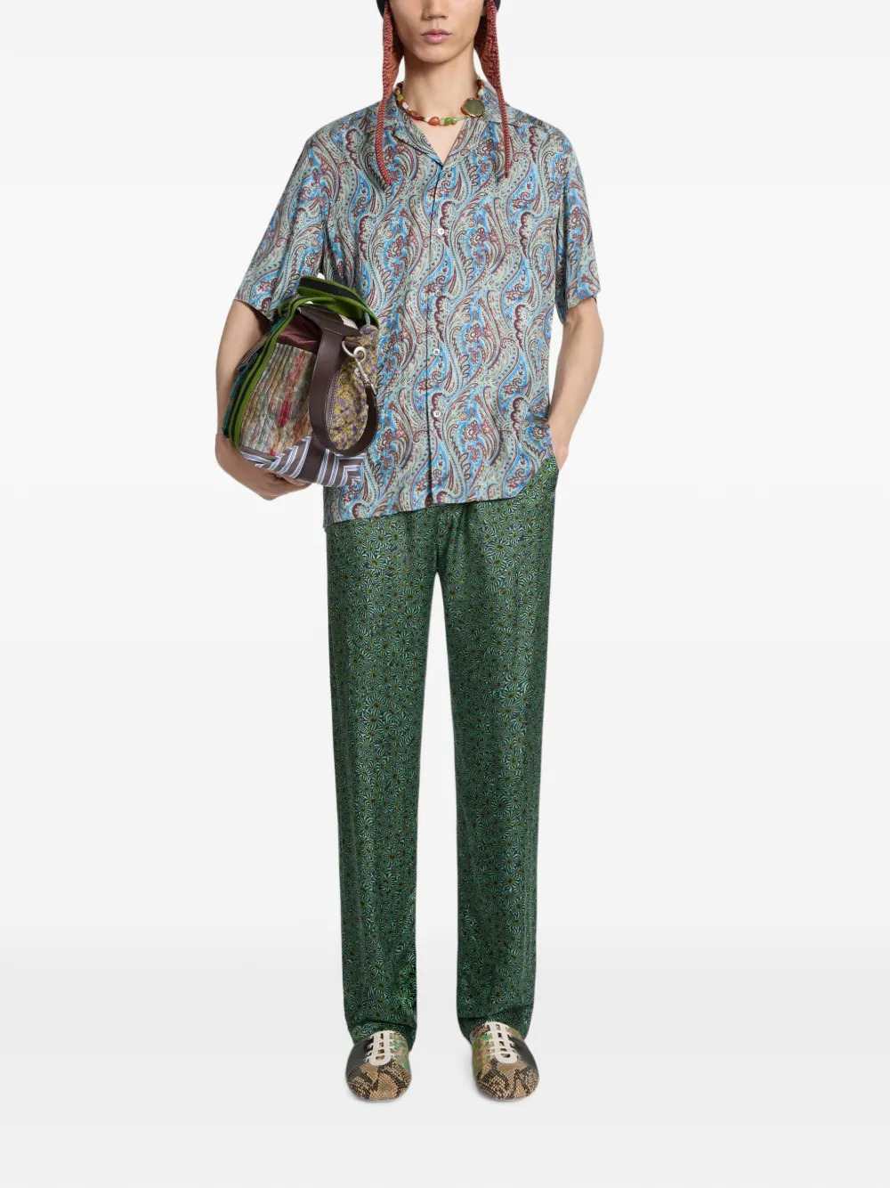 Dries Van Noten Men Patchwork Ballet-Style Sneakers DRIES VAN NOTEN