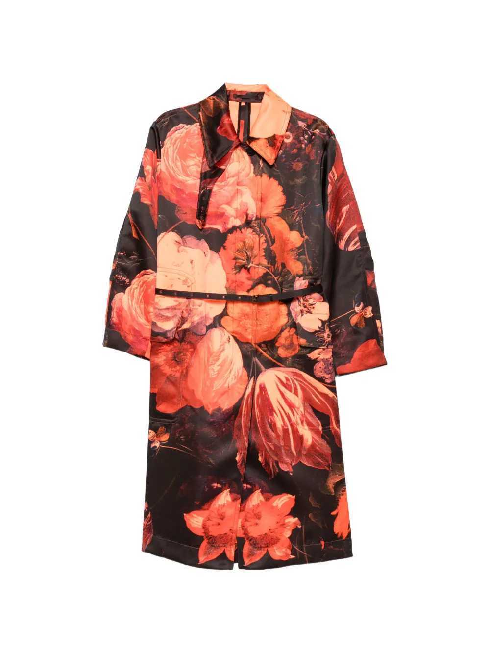 Dries Van Noten Women Rain 4038 W.W. Coat Neon Orange DRIES VAN NOTEN
