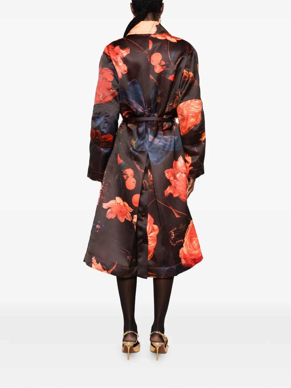 Dries Van Noten Women Rain 4038 W.W. Coat Neon Orange DRIES VAN NOTEN
