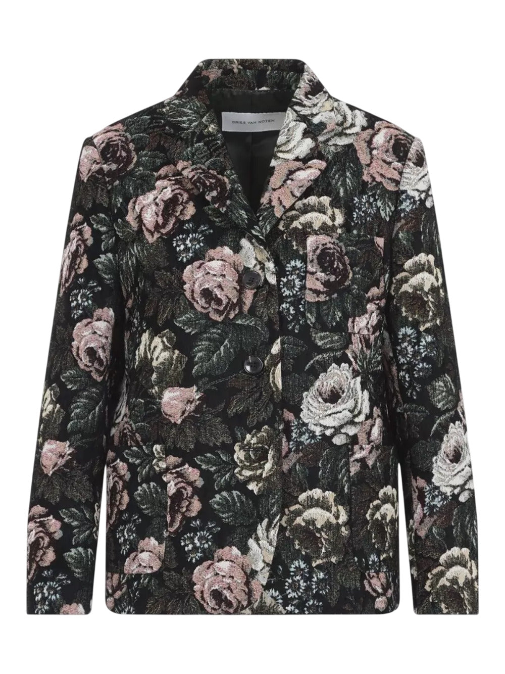 Dries Van Noten Women Single-Breasted Jacquard Coat DRIES VAN NOTEN