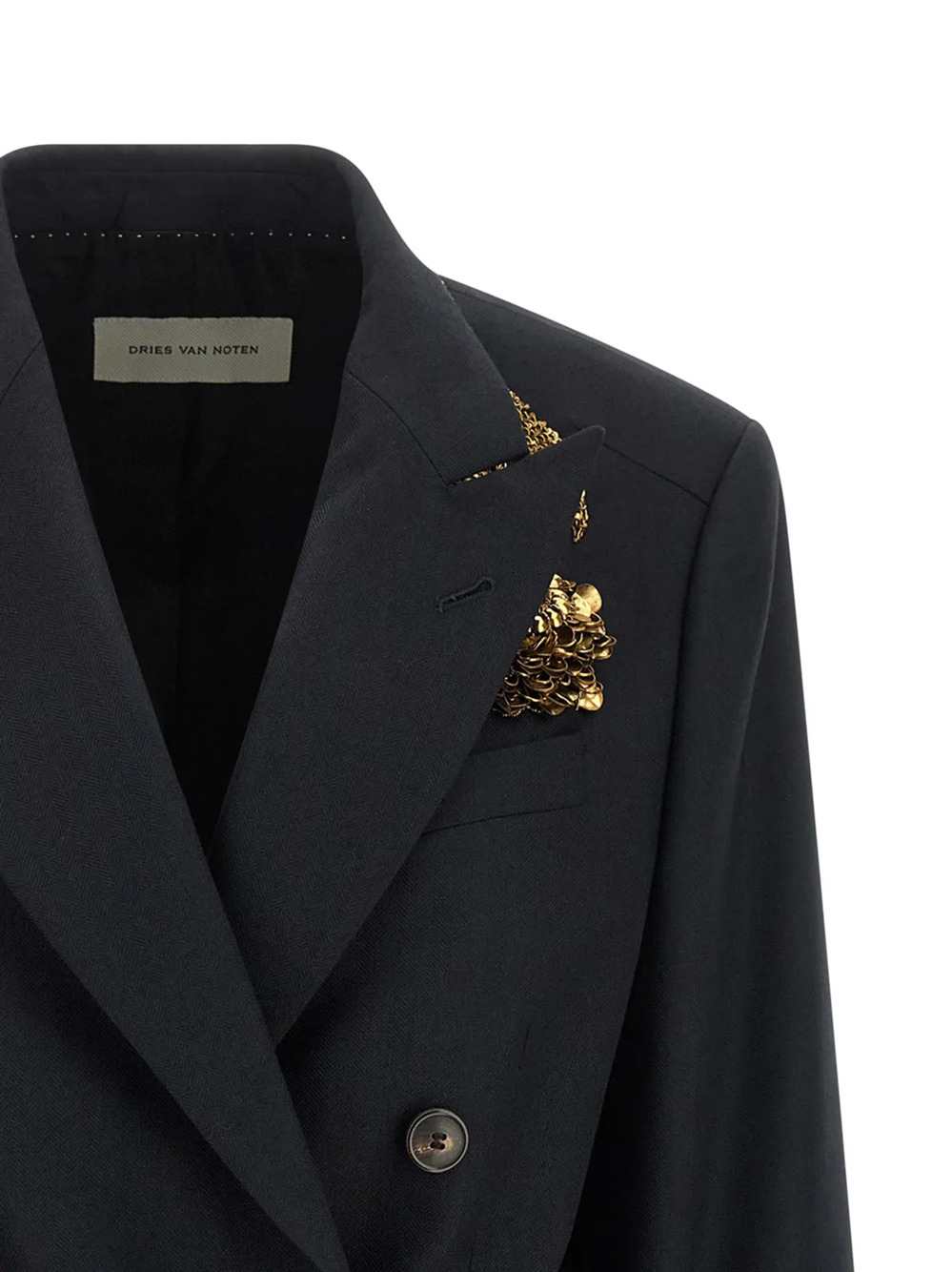 Dries Van Noten Women Embroidered Double-Breasted Blazer DRIES VAN NOTEN