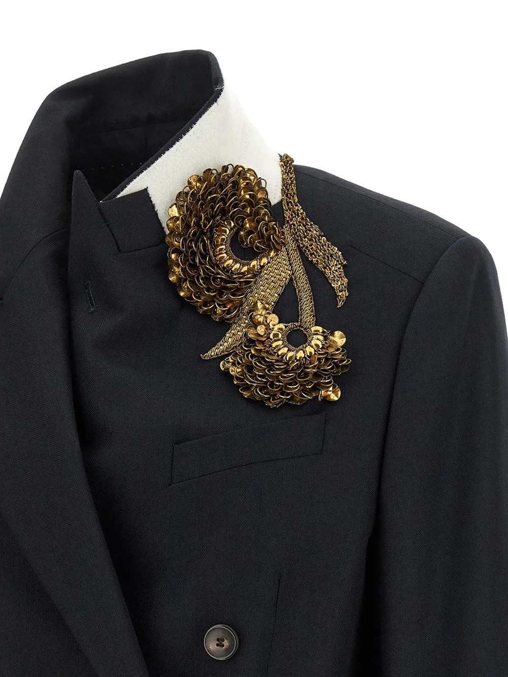 Dries Van Noten Women Embroidered Double-Breasted Blazer DRIES VAN NOTEN