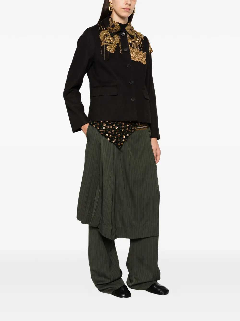 Dries Van Noten Women Bettsy Emb 4444 W.W. Jacket Black DRIES VAN NOTEN