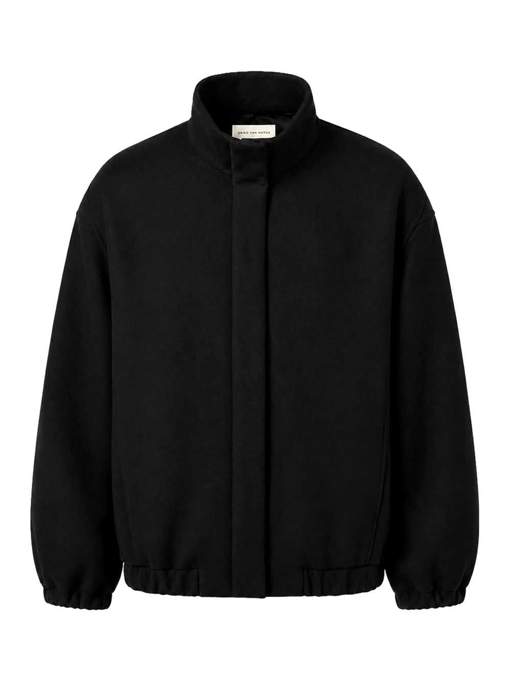 Dries Van Noten Women Wool-Blend Bomber Jacket With High Collar DRIES VAN NOTEN