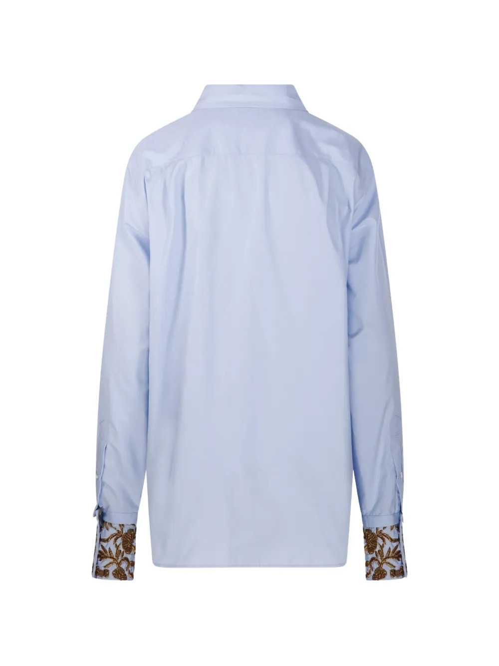 Dries Van Noten Women Cheers Bis Emb 4314 W.W. Shirt Light Blue DRIES VAN NOTEN
