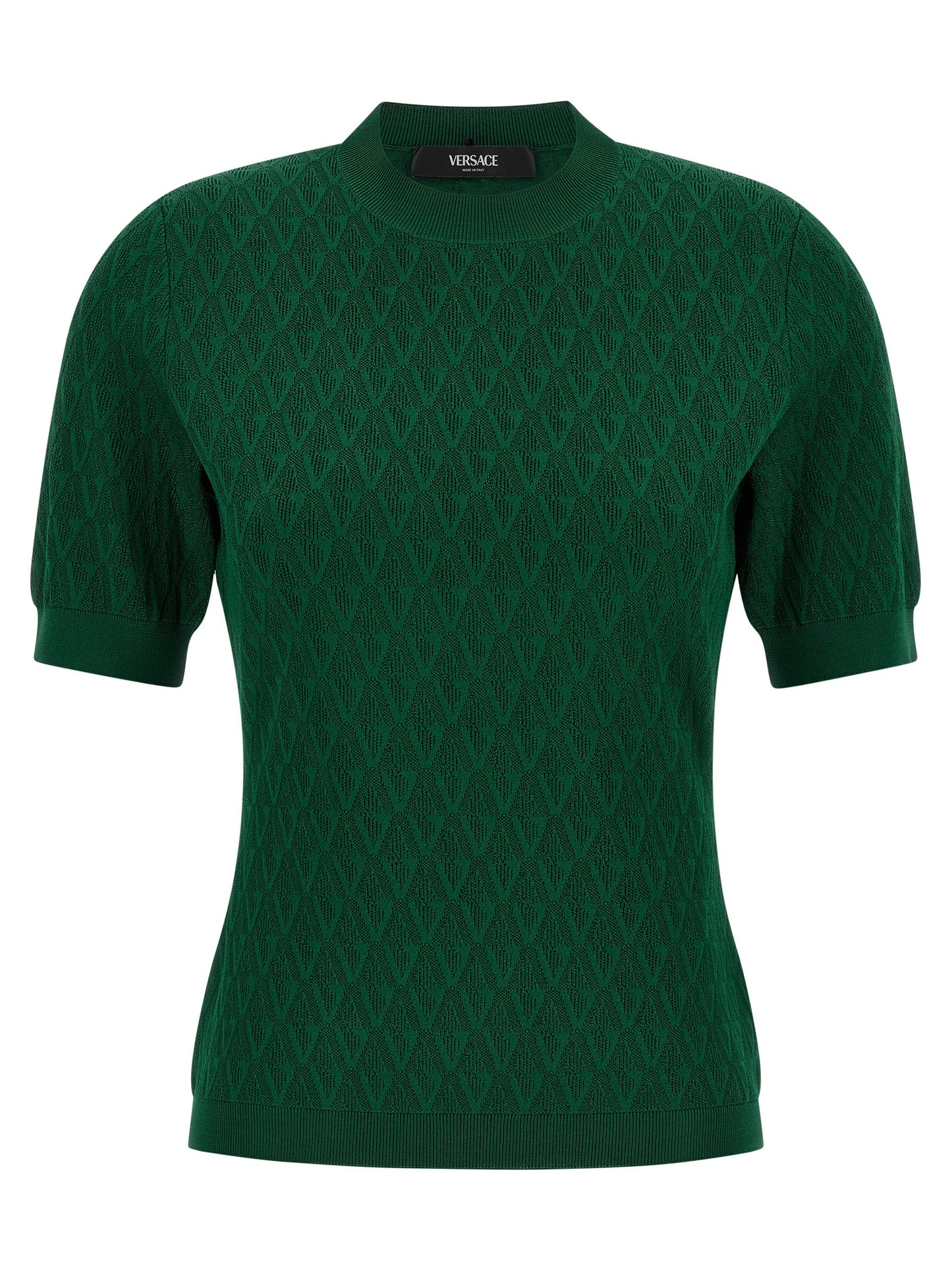 Versace Women V-Pattern T-Shirt VERSACE