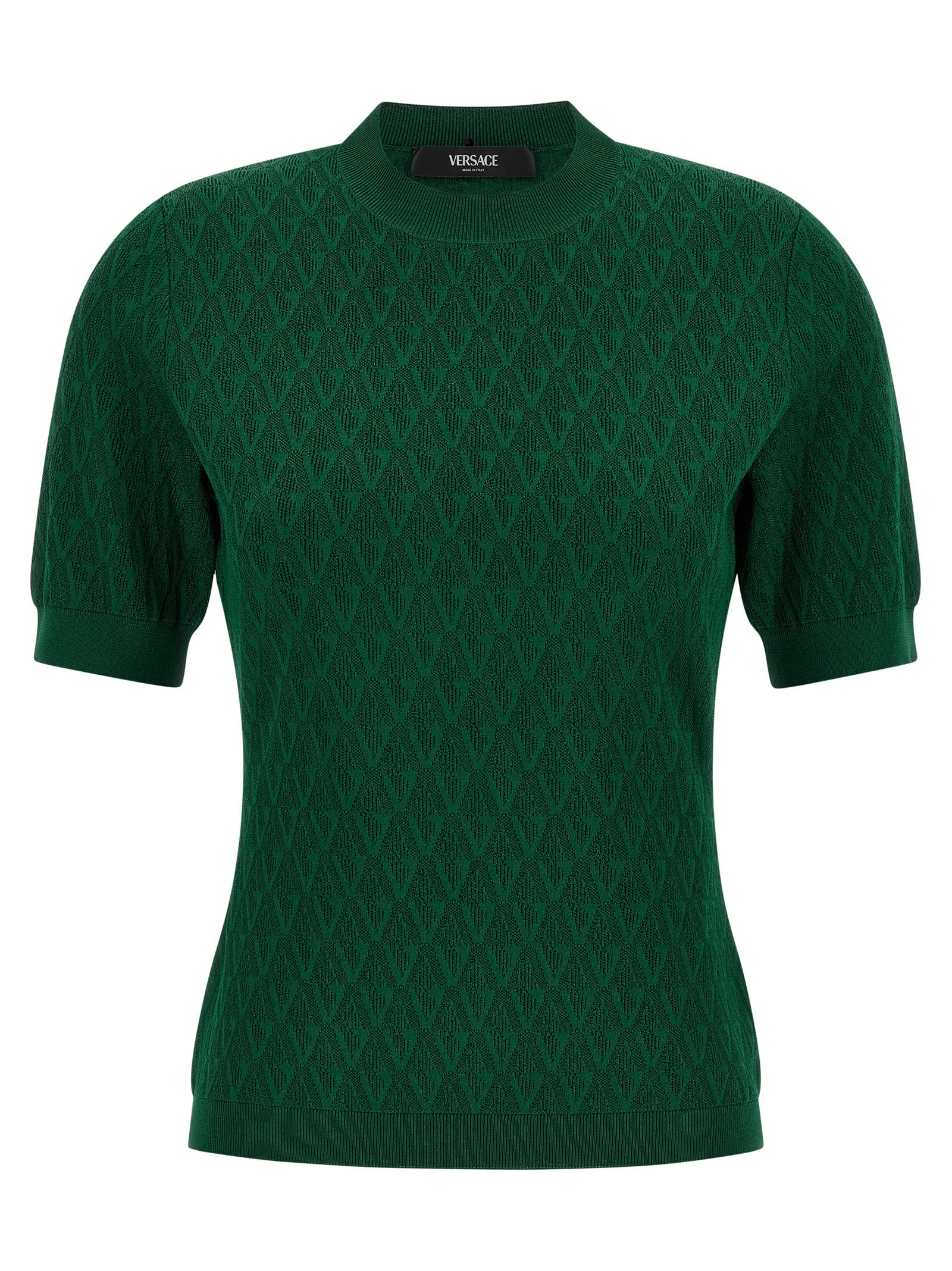 Versace Women V-Pattern T-Shirt VERSACE