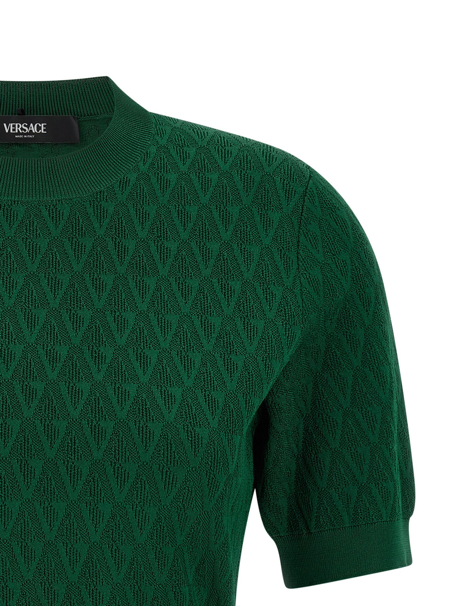 Versace Women V-Pattern T-Shirt VERSACE