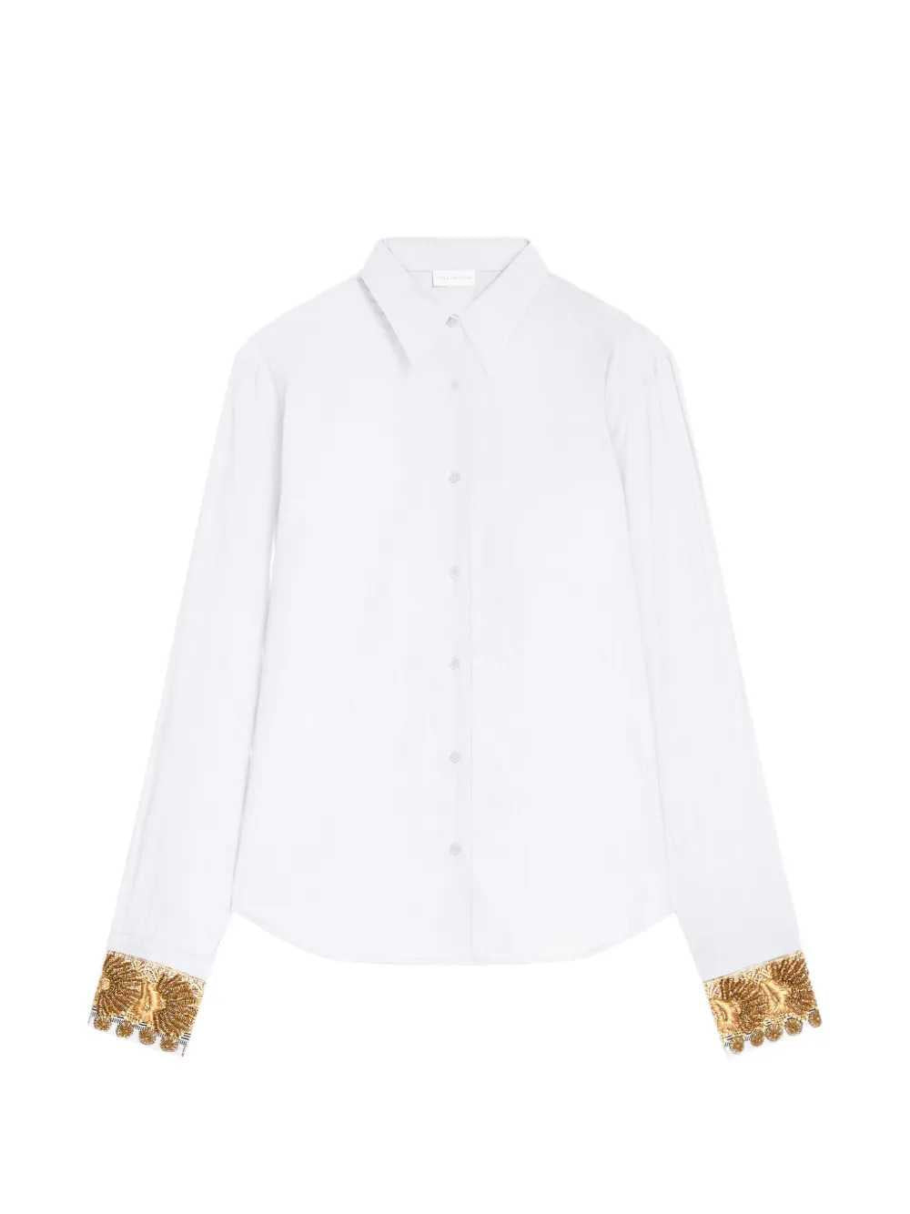 Dries Van Noten Women Embroidered Cotton Poplin Shirt DRIES VAN NOTEN