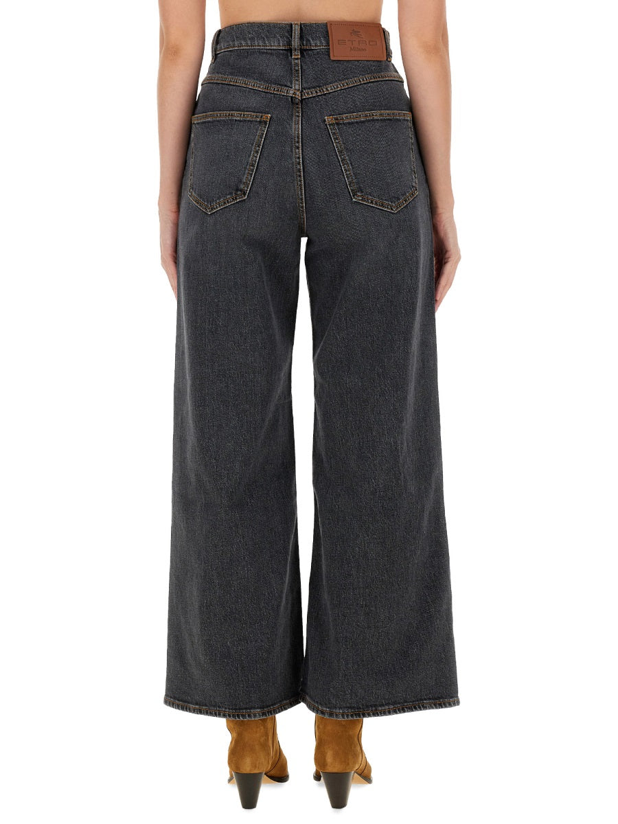 Etro Women Baggy Jacquard Jeans ETRO