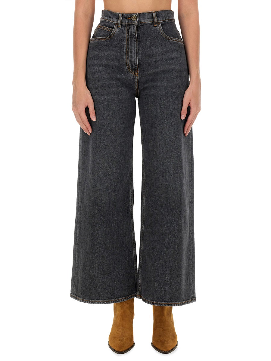 Etro Women Baggy Jacquard Jeans ETRO