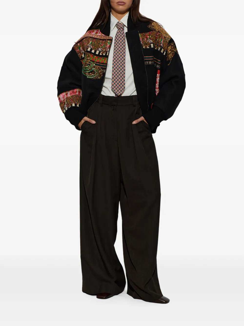 Dries Van Noten Women Podium 4066 W.W. Pants Brn DRIES VAN NOTEN
