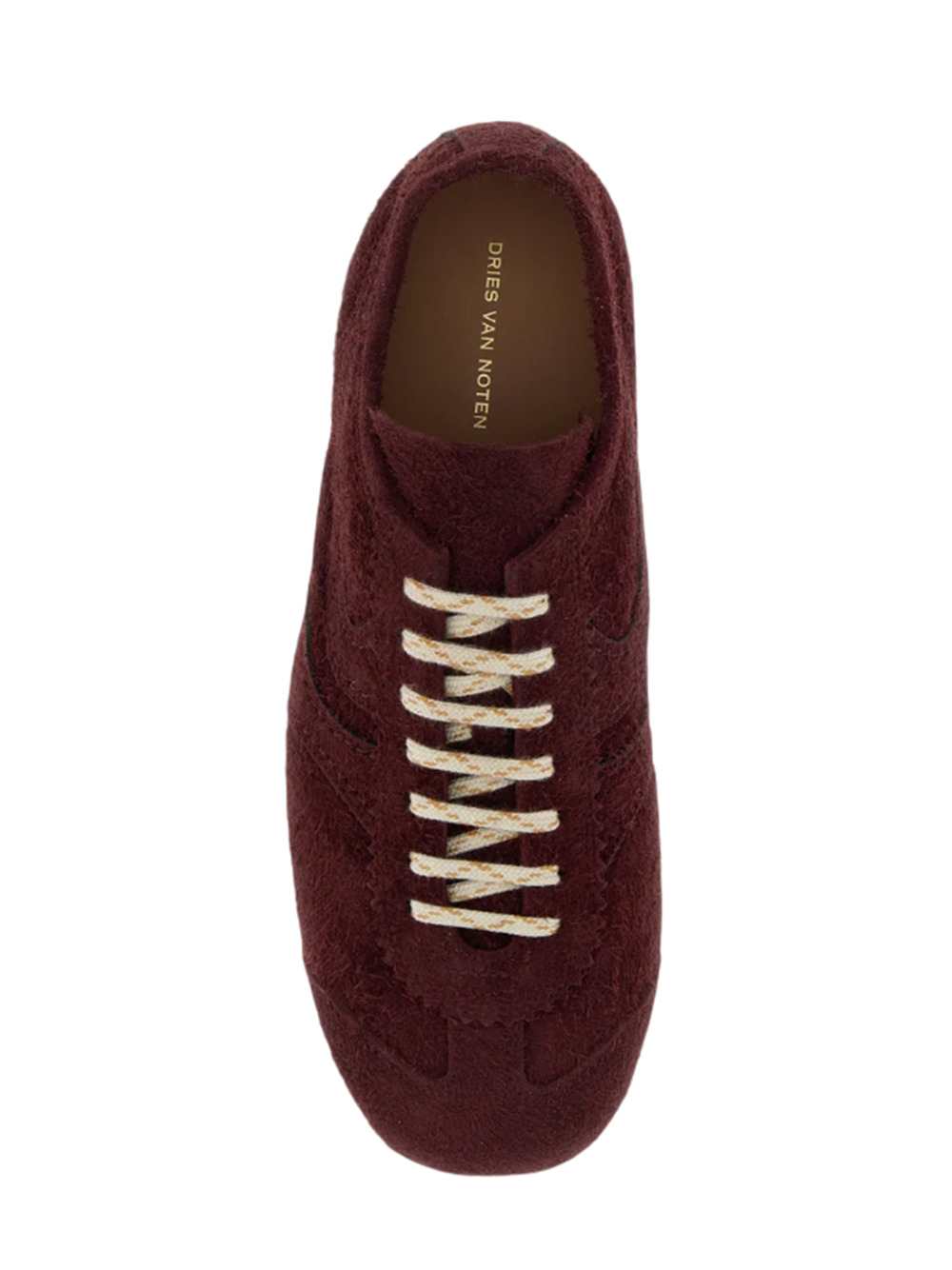 Dries Van Noten Women Burgundy Suede Sneakers DRIES VAN NOTEN