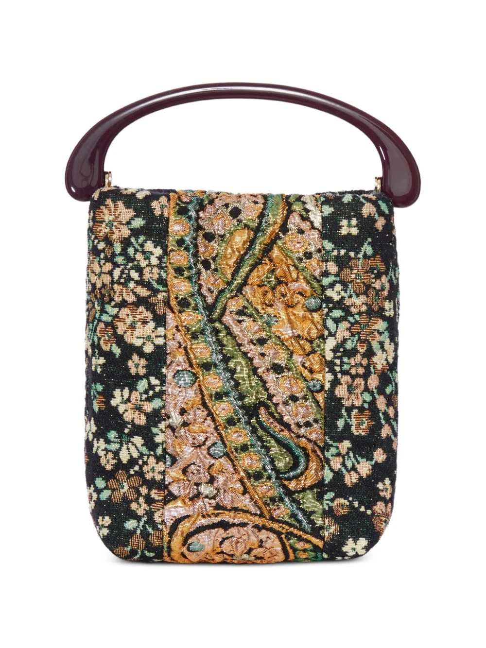 Dries Van Noten Women Crisp Micro Bag With Multicolored Floral Print DRIES VAN NOTEN