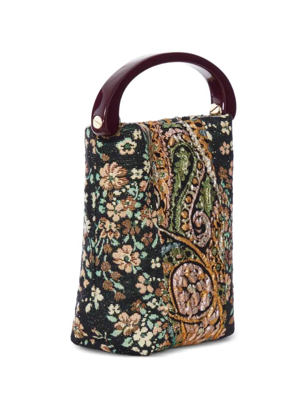 Dries Van Noten Women Crisp Micro Bag With Multicolored Floral Print DRIES VAN NOTEN