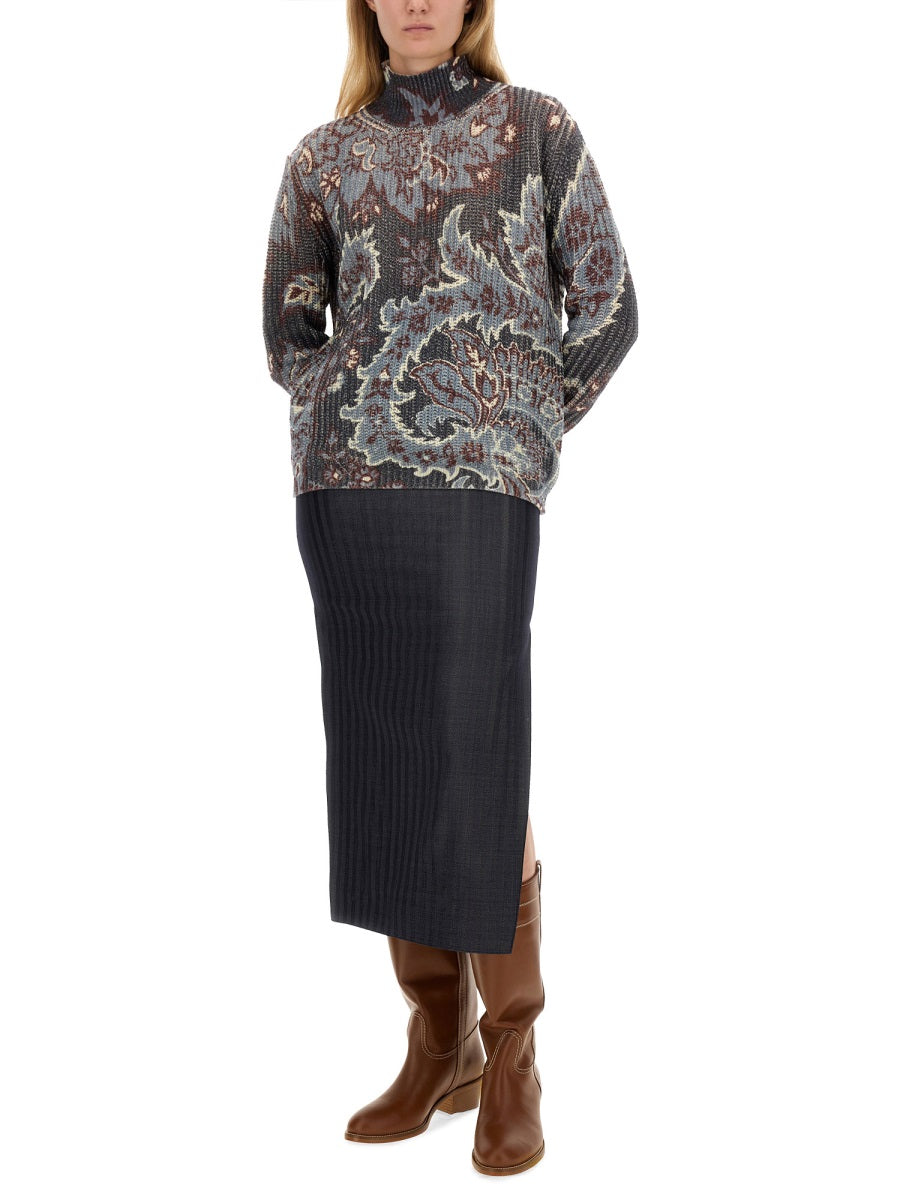 Etro Women Printed Wool Sweater ETRO