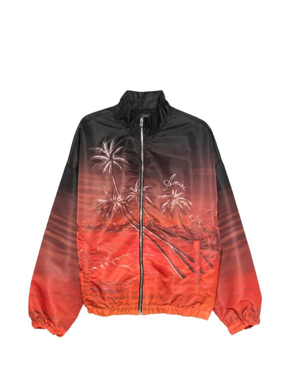 Amiri Men Zip-Up Jacket With Palm Print AMIRI