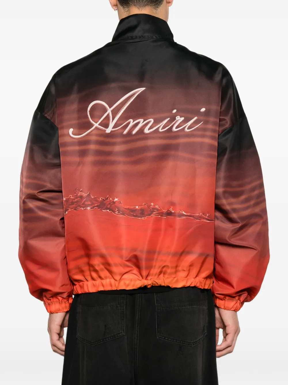 Amiri Men Zip-Up Jacket With Palm Print AMIRI