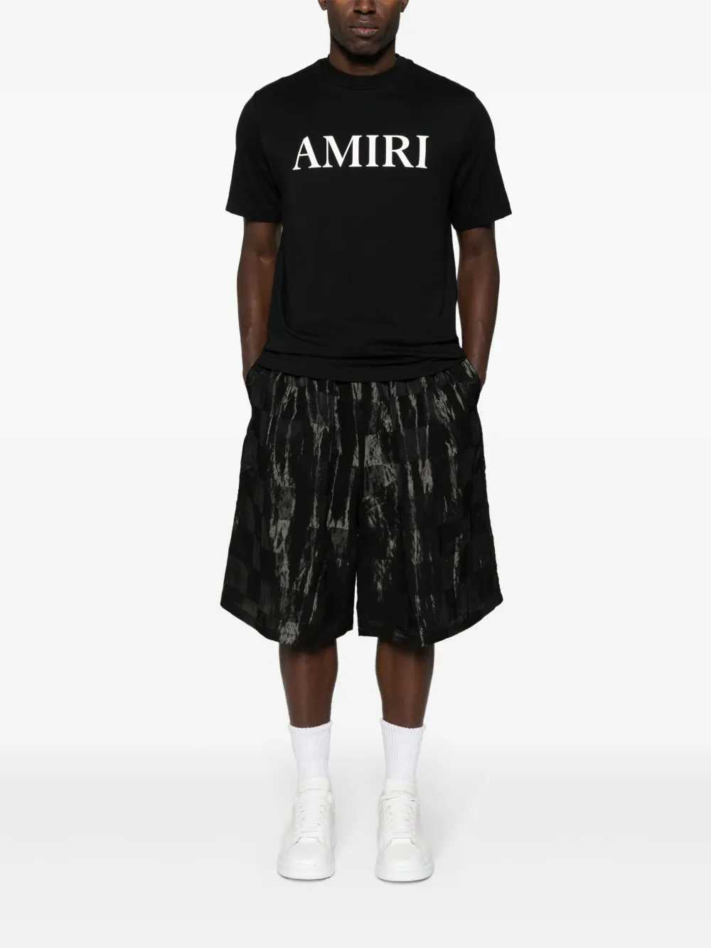 Amiri Men Rubberized Logo T-Shirt AMIRI