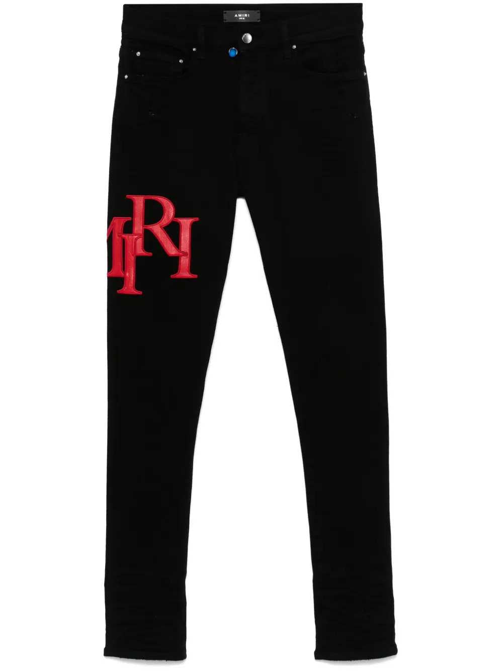 Amiri Men Skinny Jeans With Offset Logo AMIRI