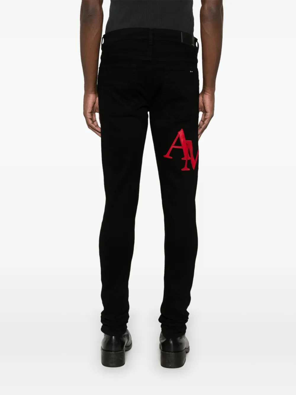 Amiri Men Skinny Jeans With Offset Logo AMIRI