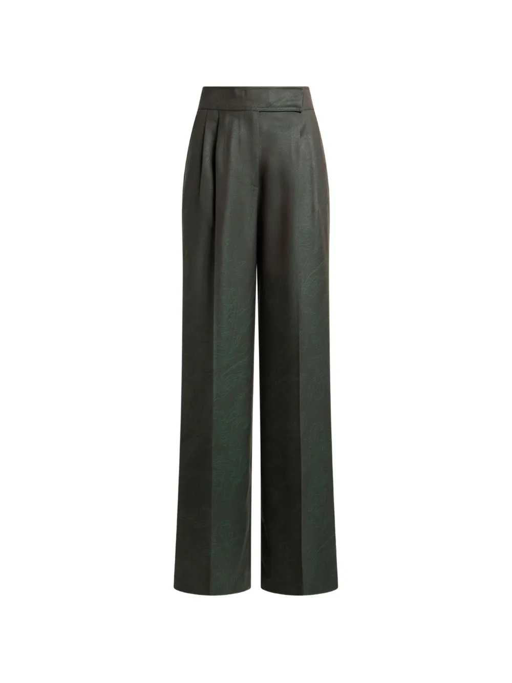 Etro Women Jacquard Wool Trousers With Pleats And Paisley Pattern ETRO