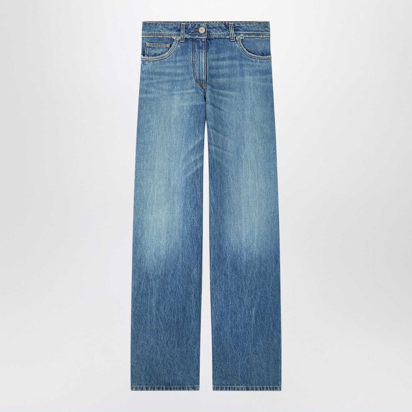 Versace Medium Blue Boyfriend Jeans Women VERSACE