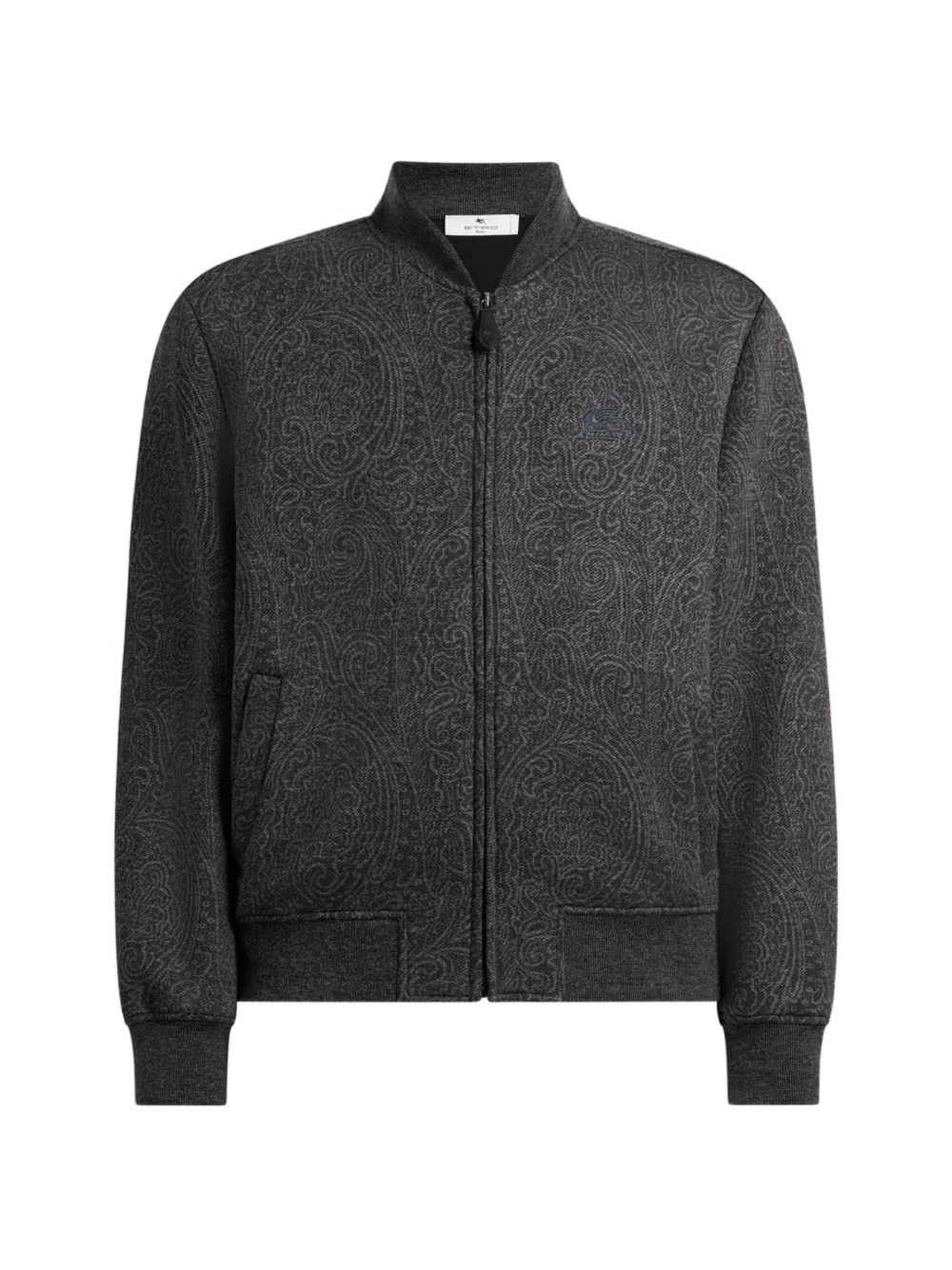Etro Men Jacquard Bomber Jacket With Arnica Motif ETRO