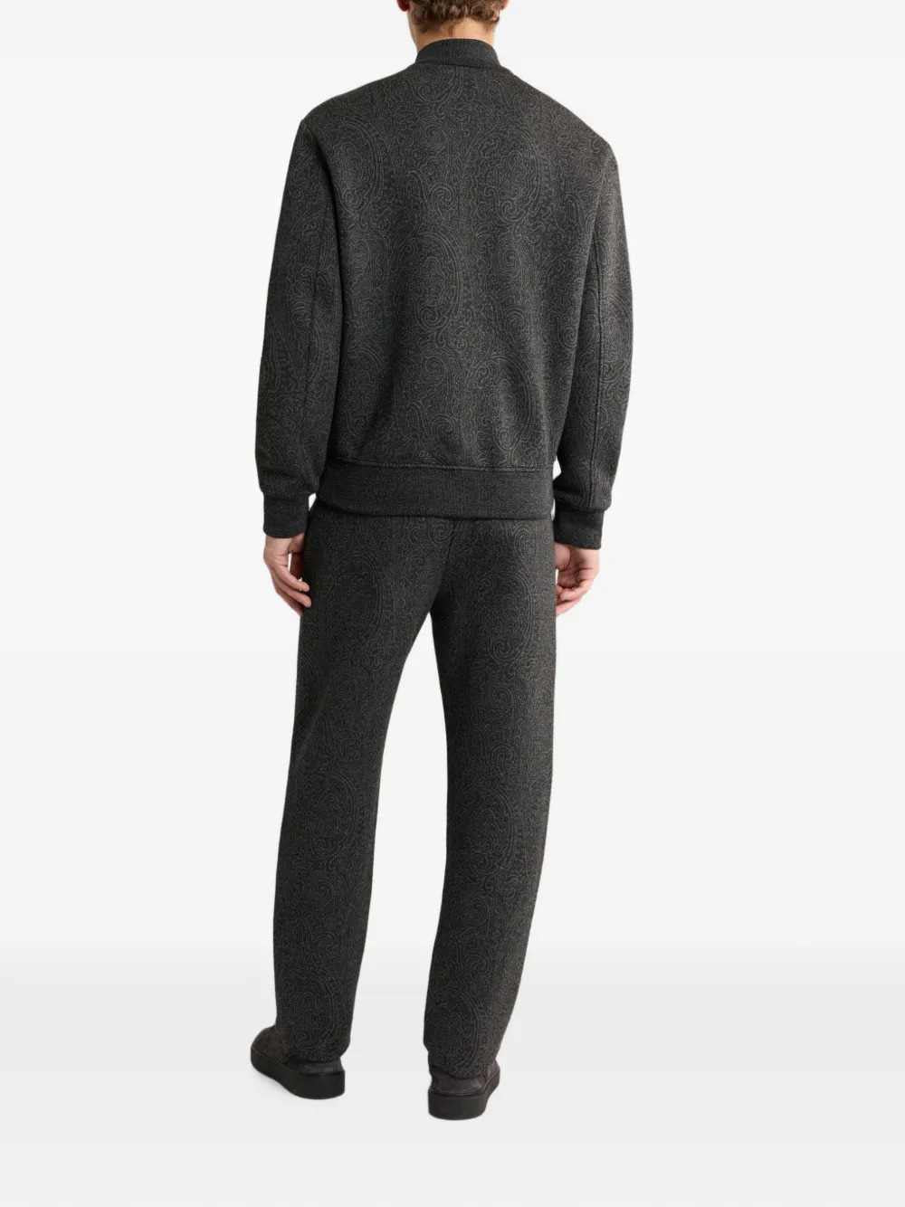 Etro Men Jacquard Bomber Jacket With Arnica Motif ETRO