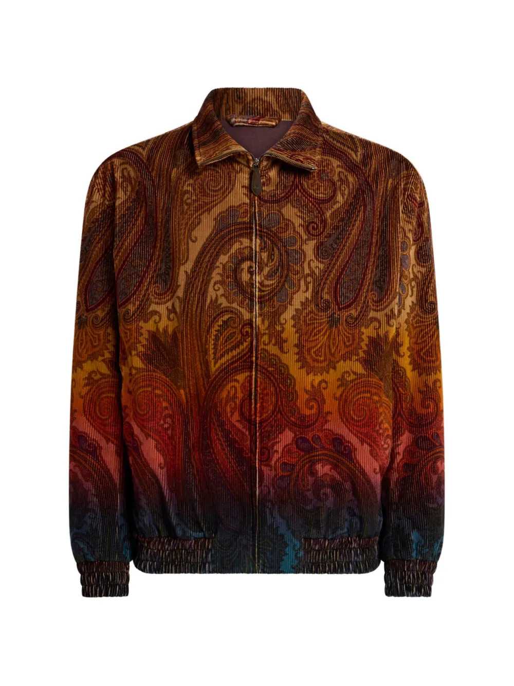 Etro Men Cotton Corduroy Jacket With Paisley Print ETRO