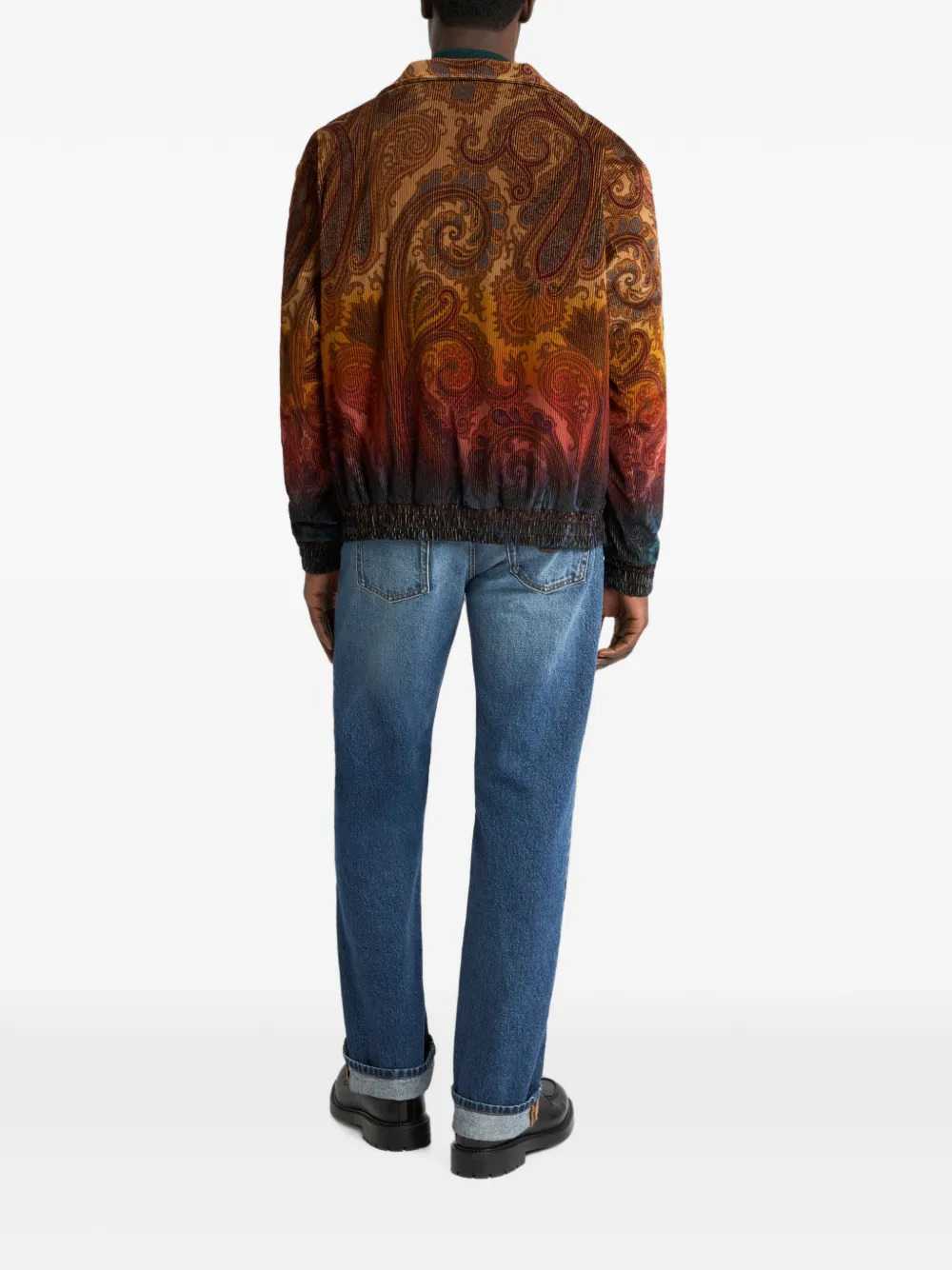 Etro Men Cotton Corduroy Jacket With Paisley Print ETRO