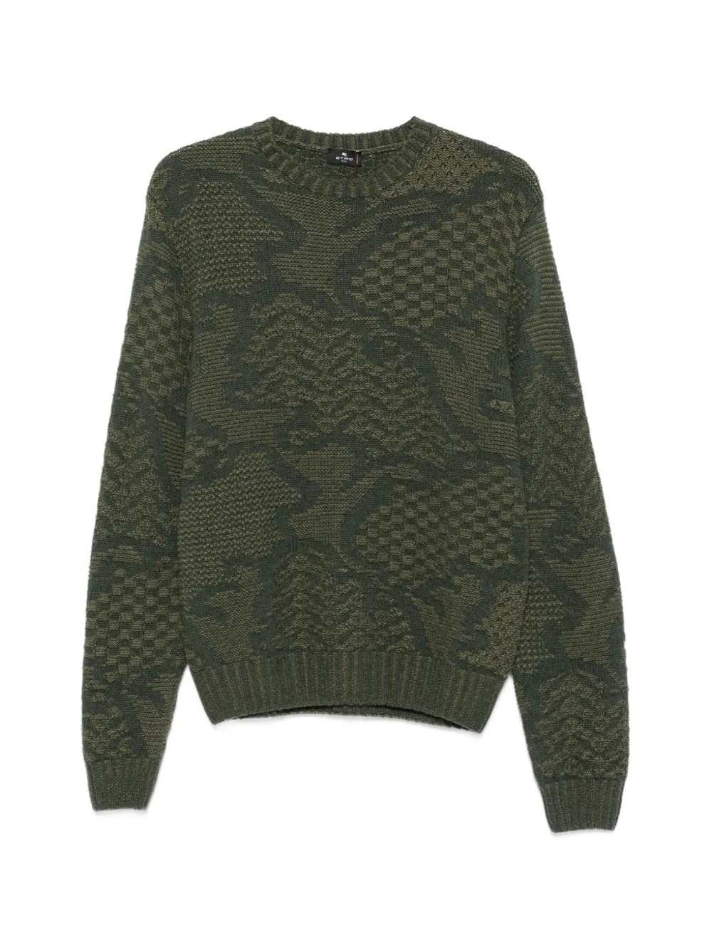 Etro Men Intarsia-Knit Crew-Neck Sweater ETRO