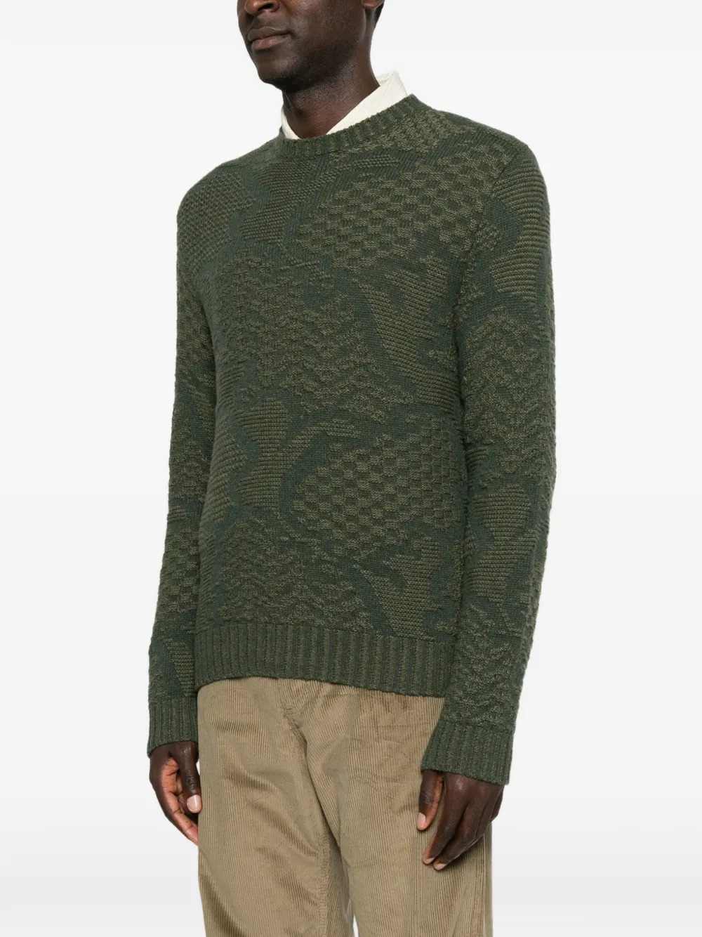 Etro Men Intarsia-Knit Crew-Neck Sweater ETRO