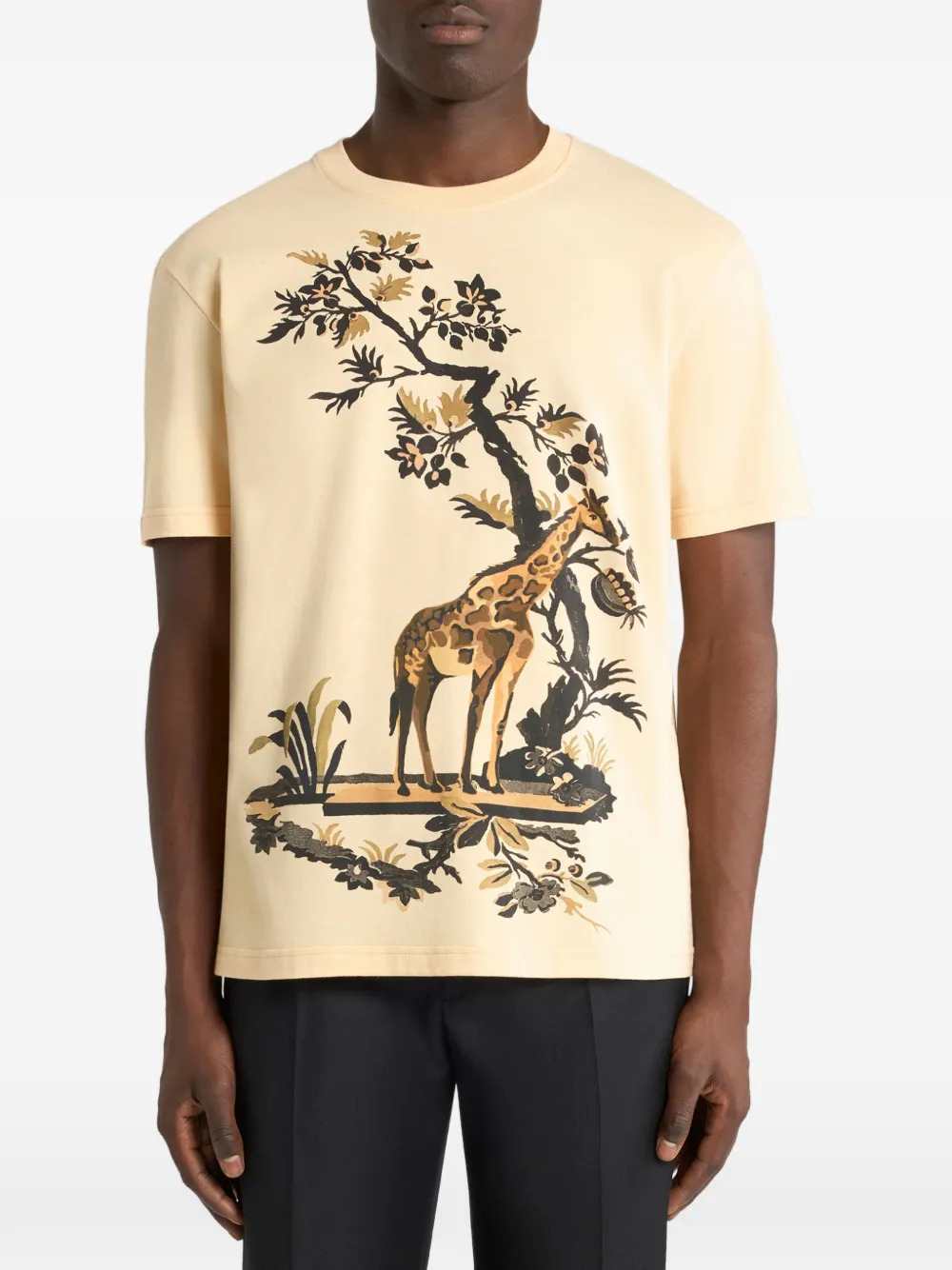 Etro Men Giraffe-Print T-Shirt ETRO