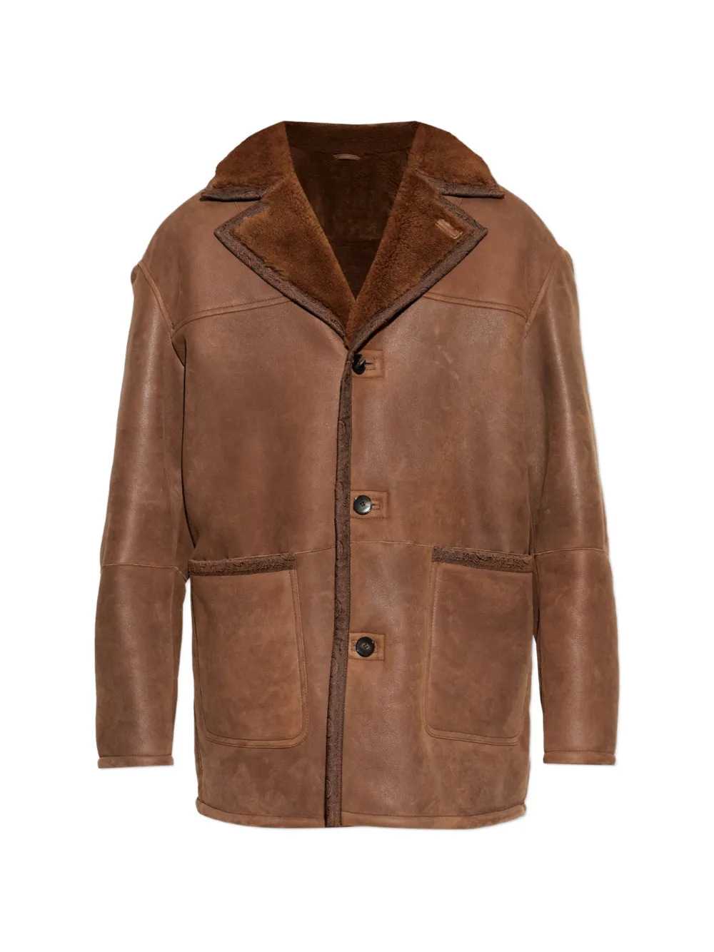 Etro Men Paisley-Print Coat With Shearling Lining. ETRO