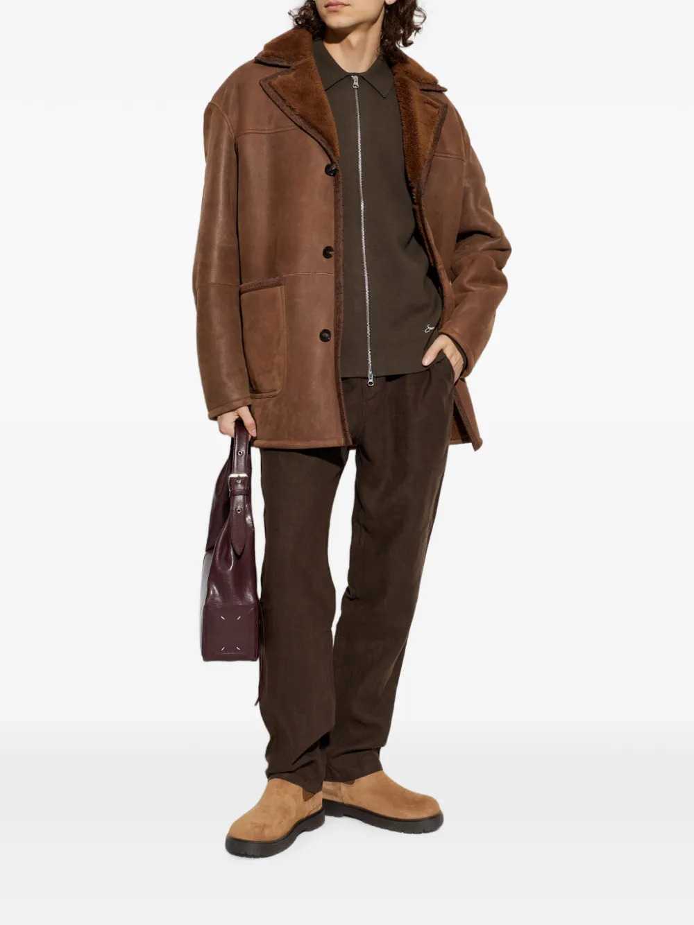 Etro Men Paisley-Print Coat With Shearling Lining. ETRO