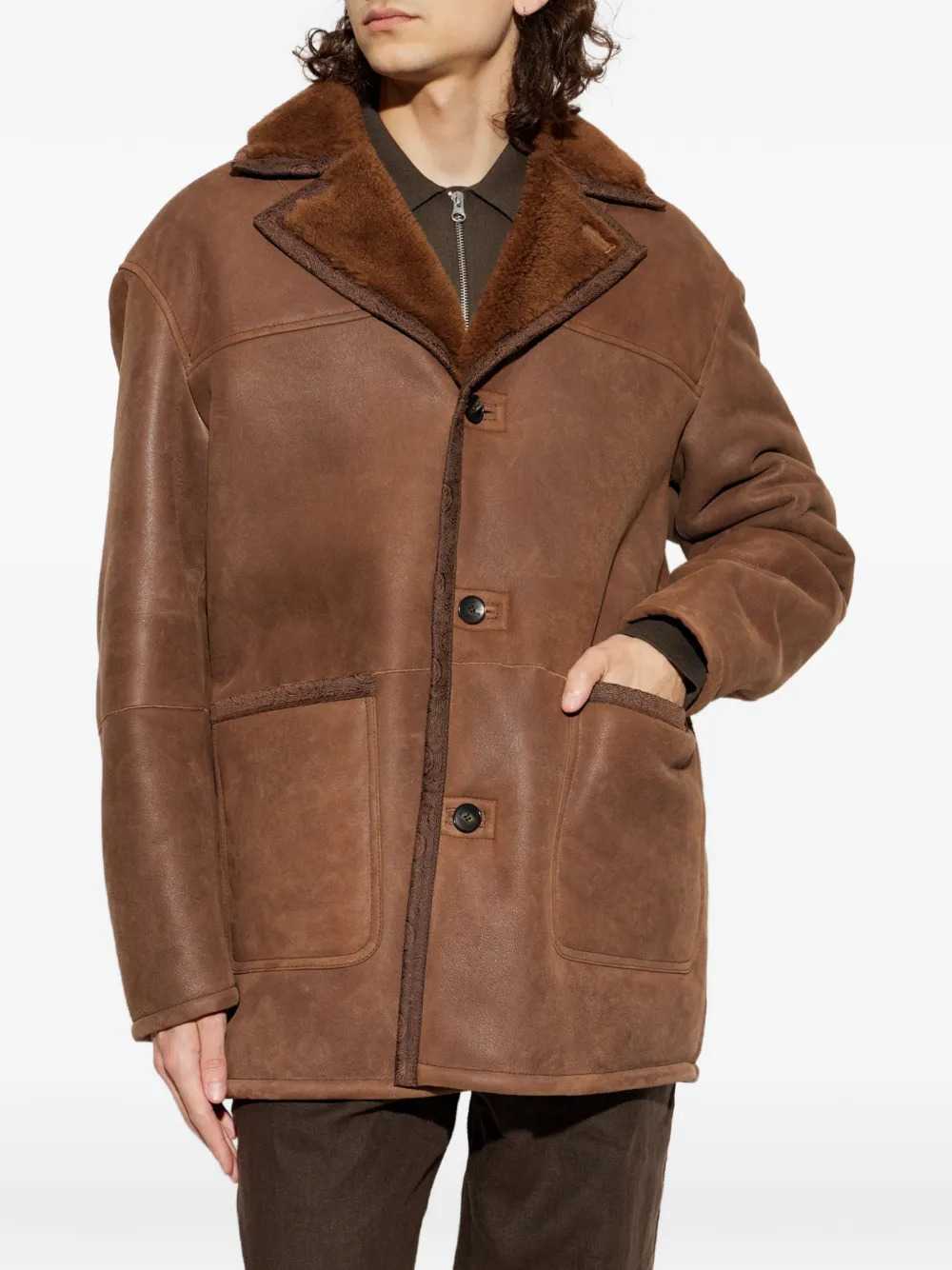 Etro Men Paisley-Print Coat With Shearling Lining. ETRO