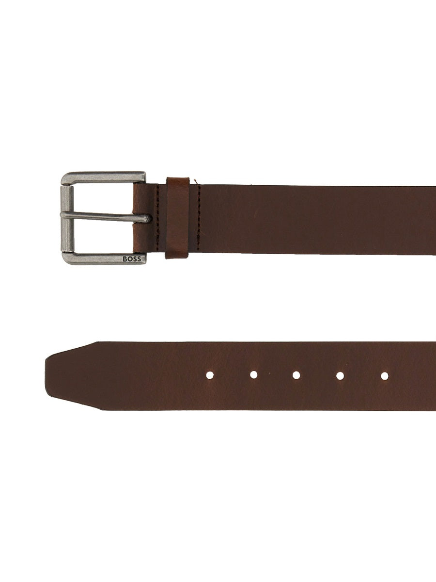 Boss Men Belt With Buckle BOSS