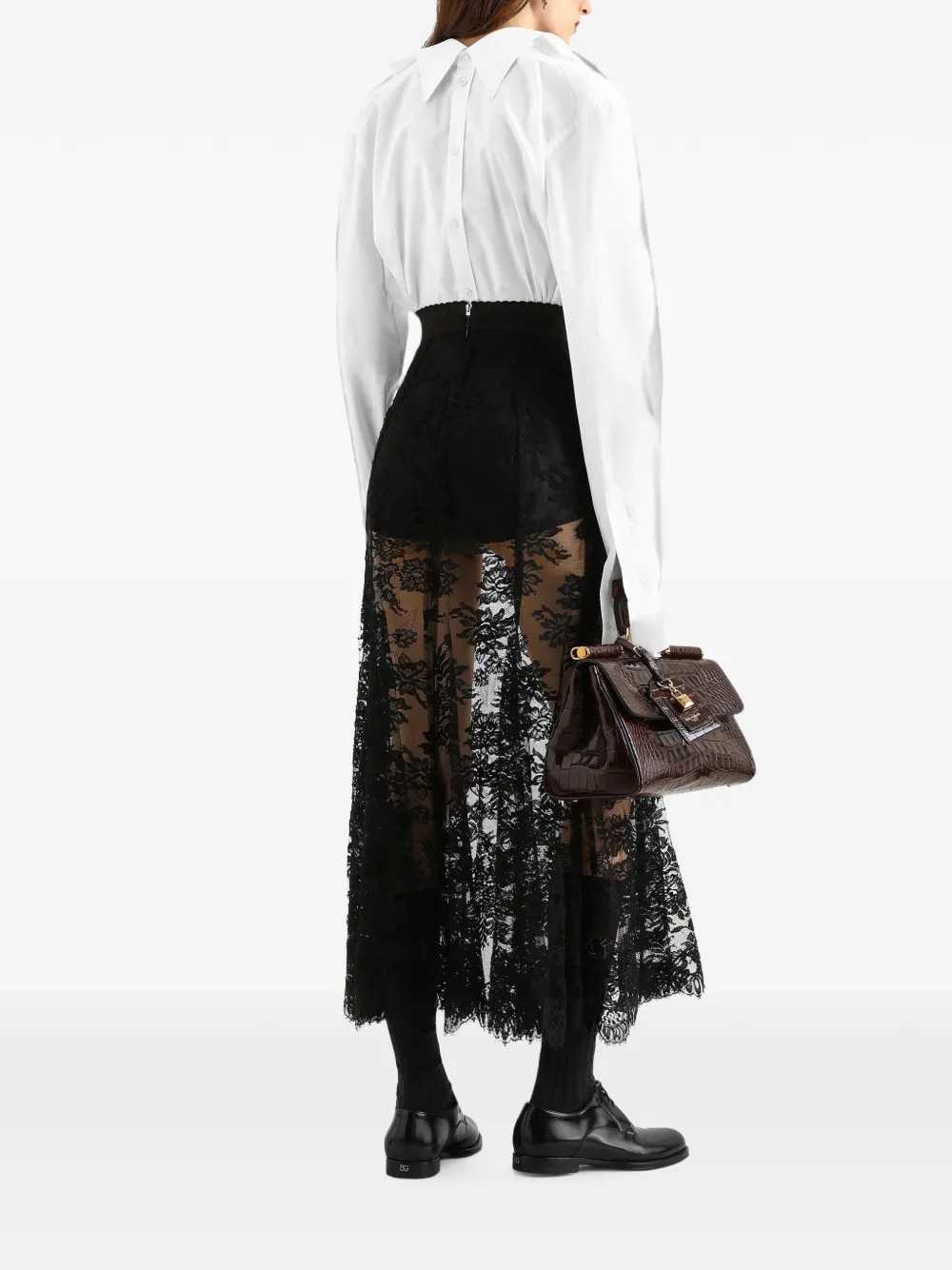 Dolce & Gabbana Women Chantilly Lace Skirt DOLCE & GABBANA