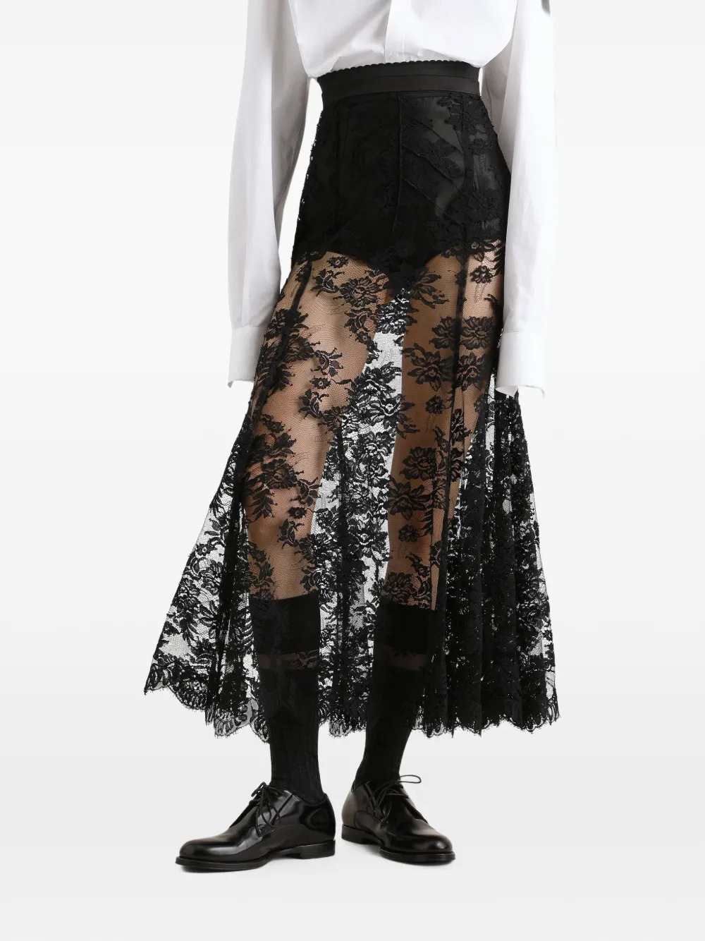 Dolce & Gabbana Women Chantilly Lace Skirt DOLCE & GABBANA