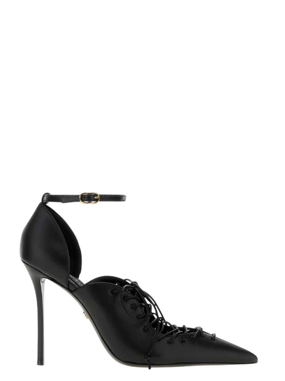 Dolce & Gabbana Women Black Leather Heeled Shoes DOLCE & GABBANA