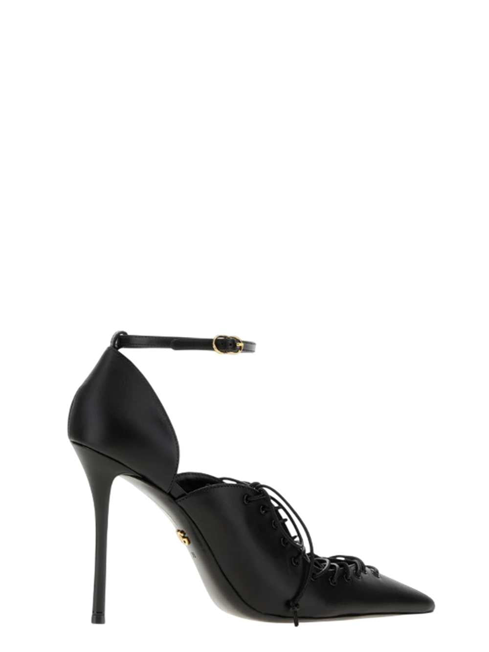 Dolce & Gabbana Women Black Leather Heeled Shoes DOLCE & GABBANA